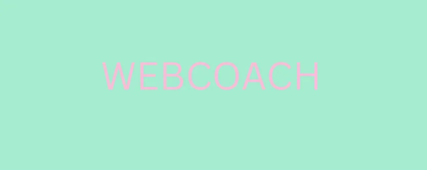 ベビーピンク×ミントグリーンの「WEBCOACH」の文字