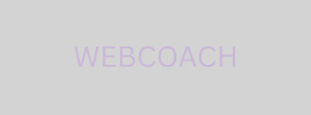 ラベンダー×ライトグレーの「WEBCOACH」の文字