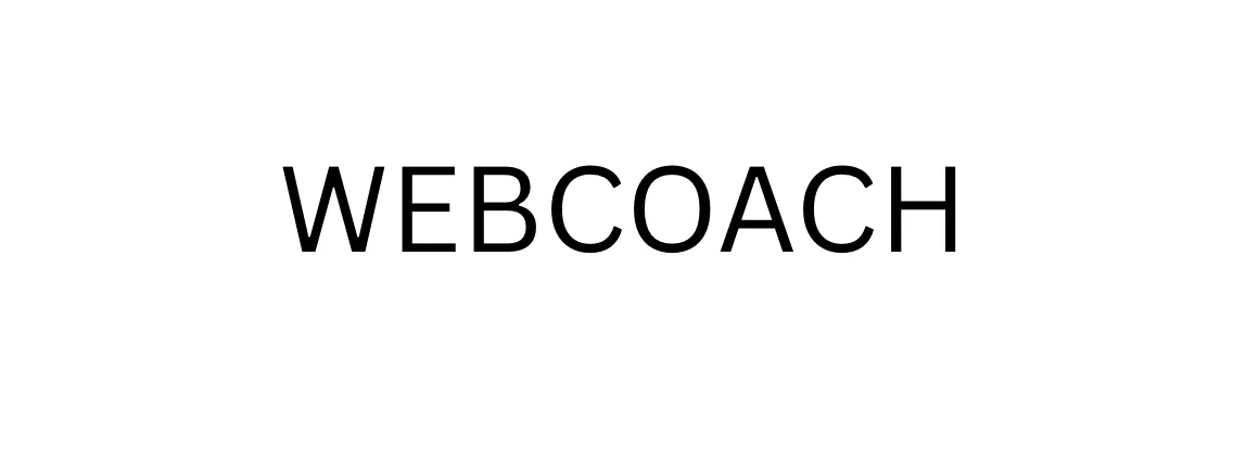 ブラック×ホワイトの「WEBCOACH」の文字