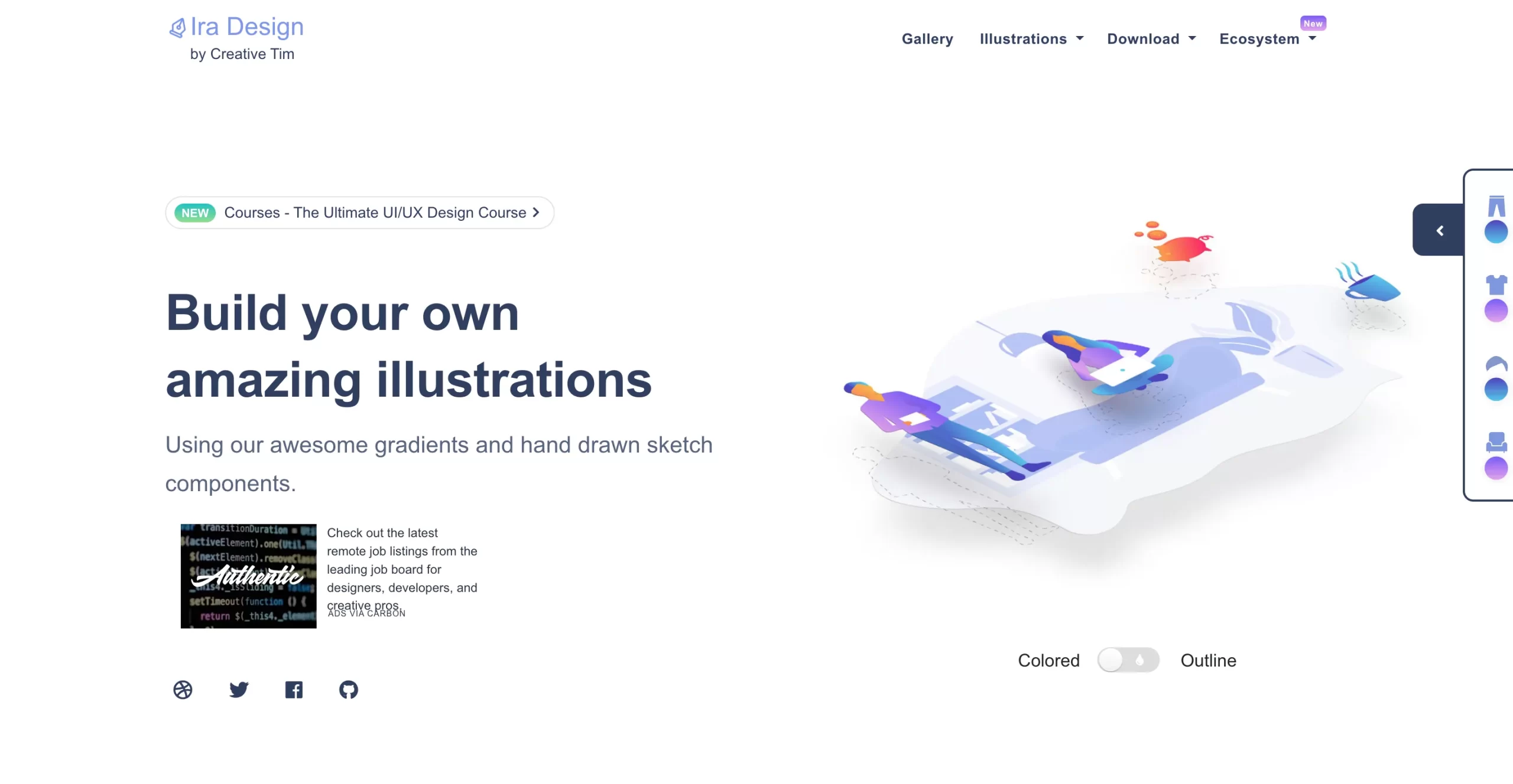 IRA Design サイト 画像
