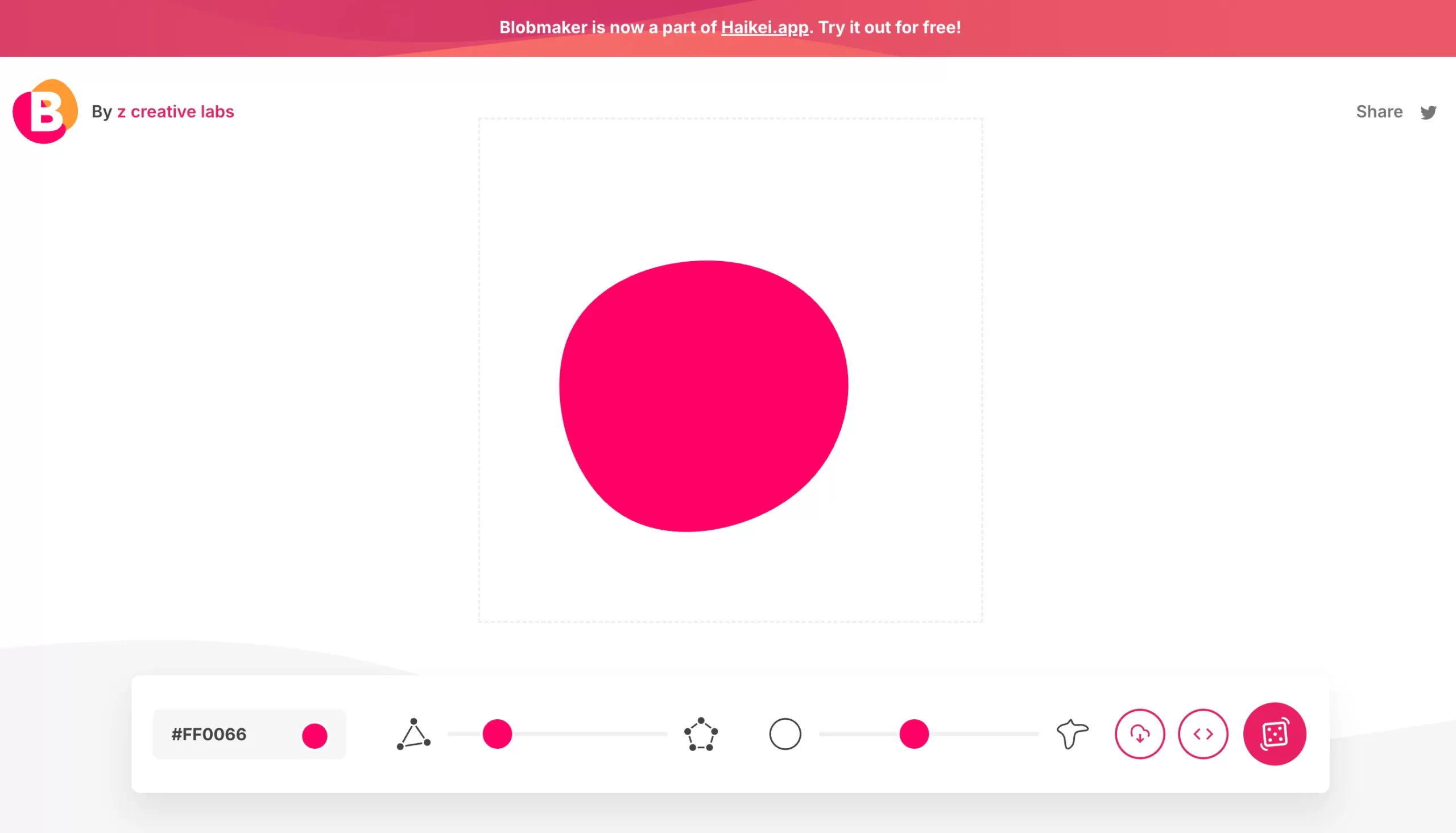 Blobmaker サイト 画像