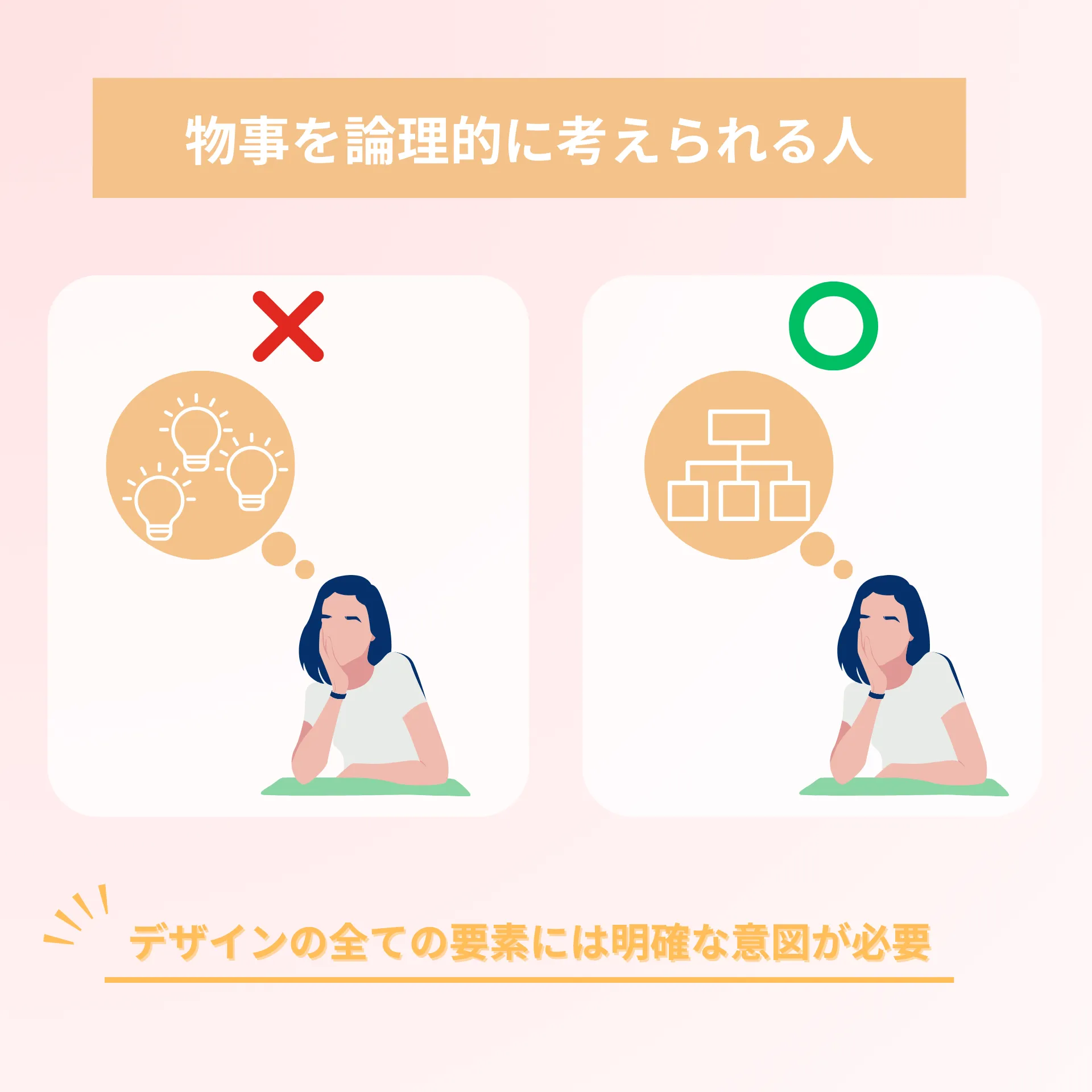 物事を論理的に考えられる人