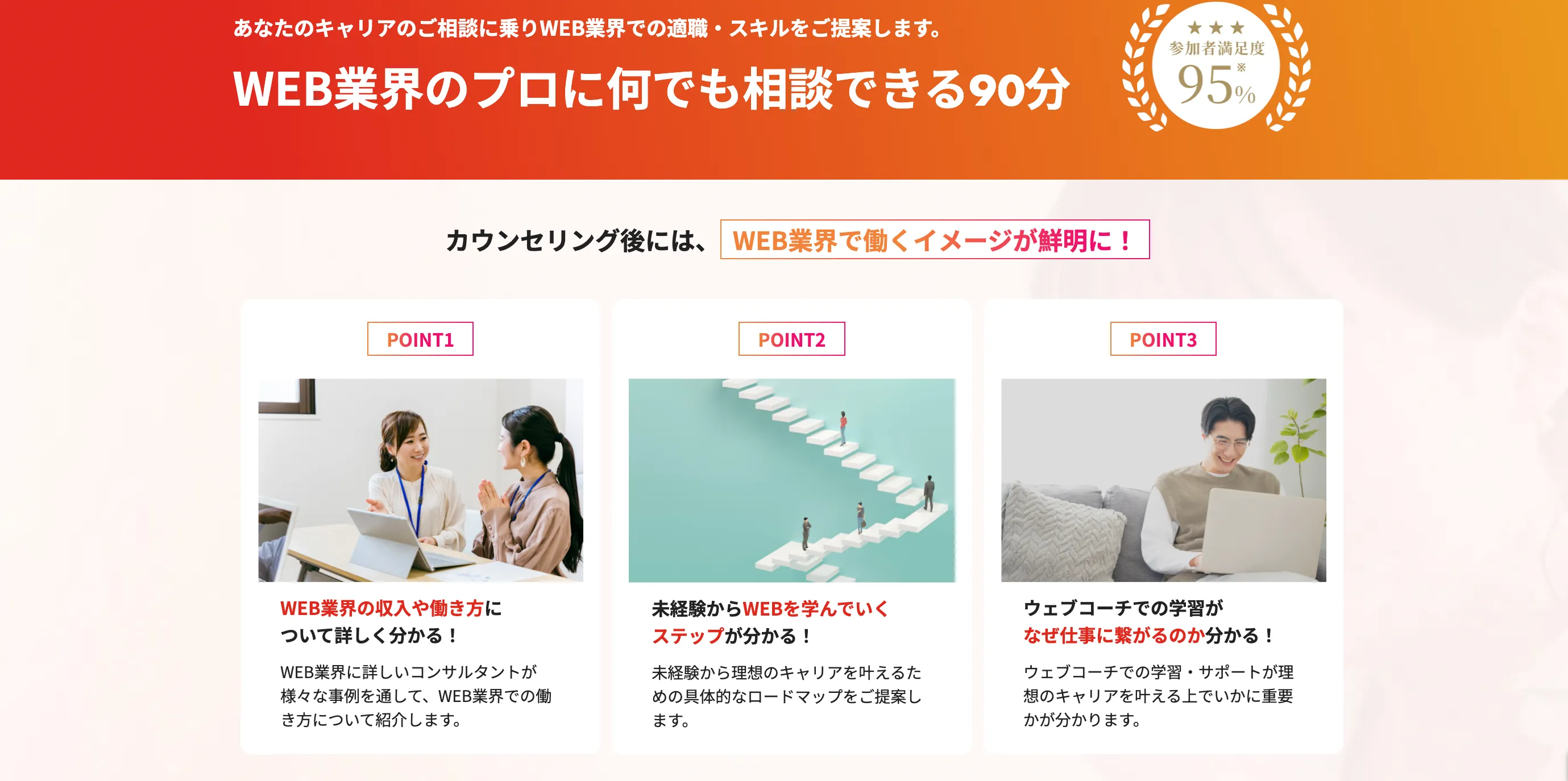 WEBCOACHの無料カウンセリング